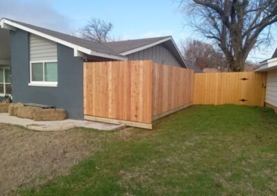 Custom Residential fencing installation and professional staining service by Wichita Falls Fence & Stain Co.