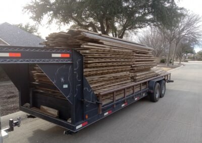 Image of Used Cedar Board on Board for a Residential Install along with Staining. The best fence builders and fence company near you.